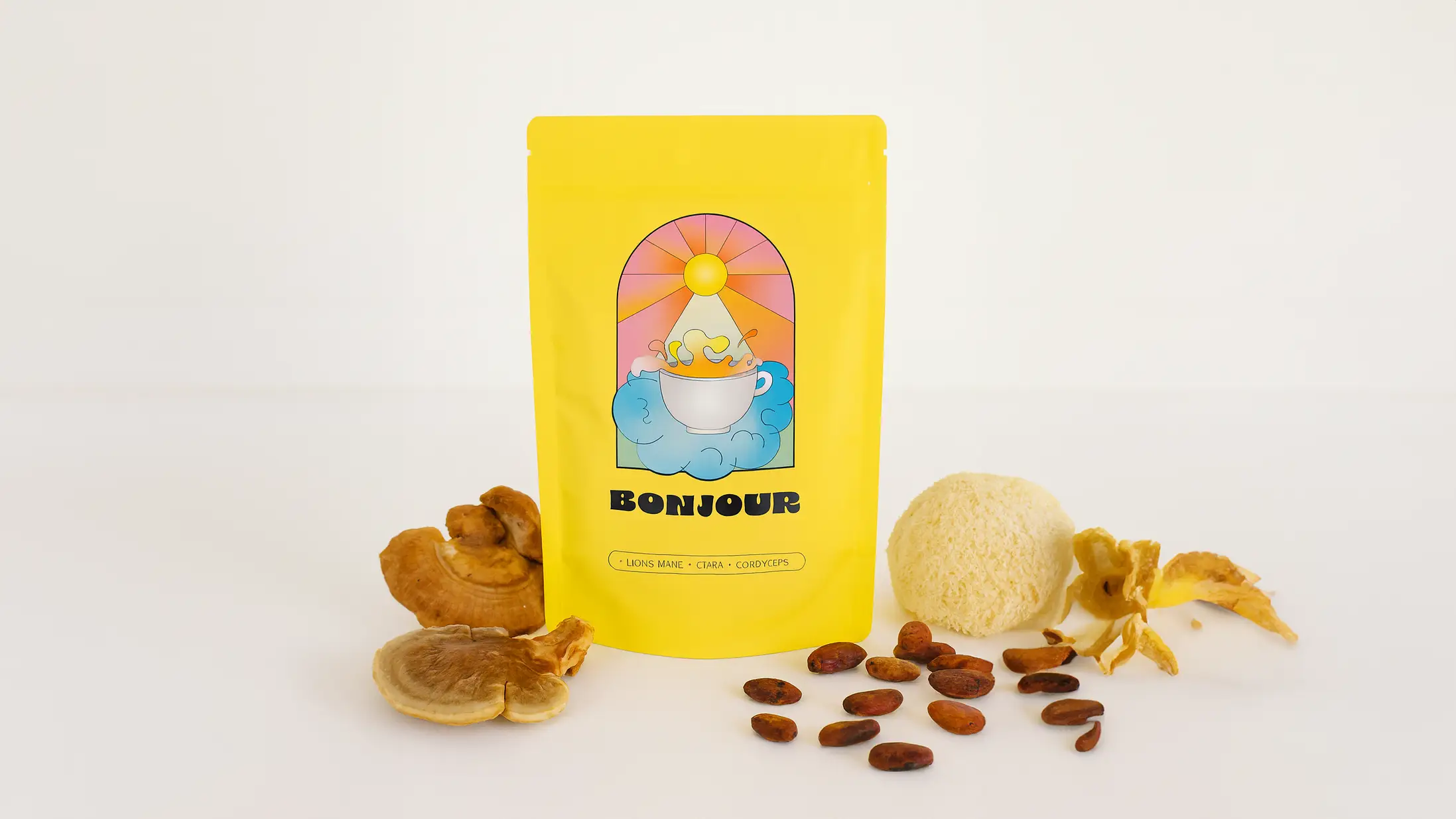 Bonjour café, énergie durable naturelle sans crash
